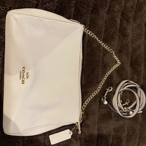 Coach Ivory White clutch purse